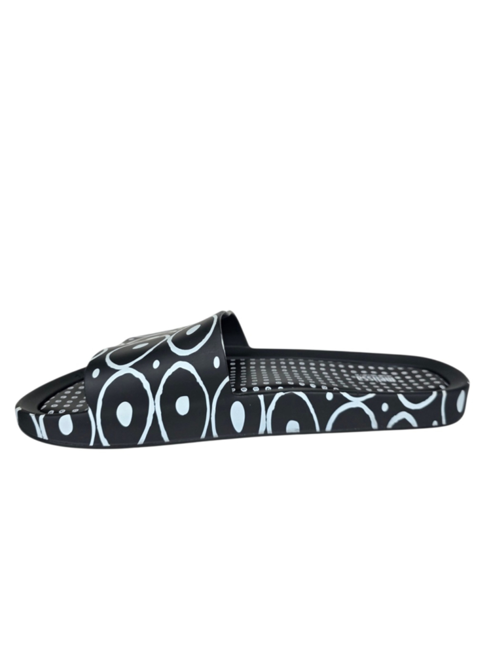 Melissa 10 Corso Como Slides Womens 12 Black Graphic Designer Sandals - Picture 10 of 10